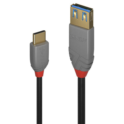 Lindy 36895 USB Cable 0,15M USB 3.2 Gen 2 (3.1 Gen 2) USB C USB a Black — image 1