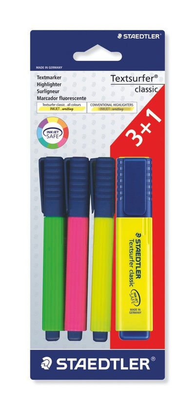 Staedtler Blister Marcadorclásico Textsurfer 364A BK4D — image 1
