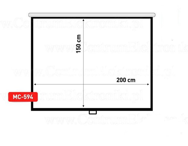 Maclean Screen Proyección MC-594 2.54M (100 ) 3: 4