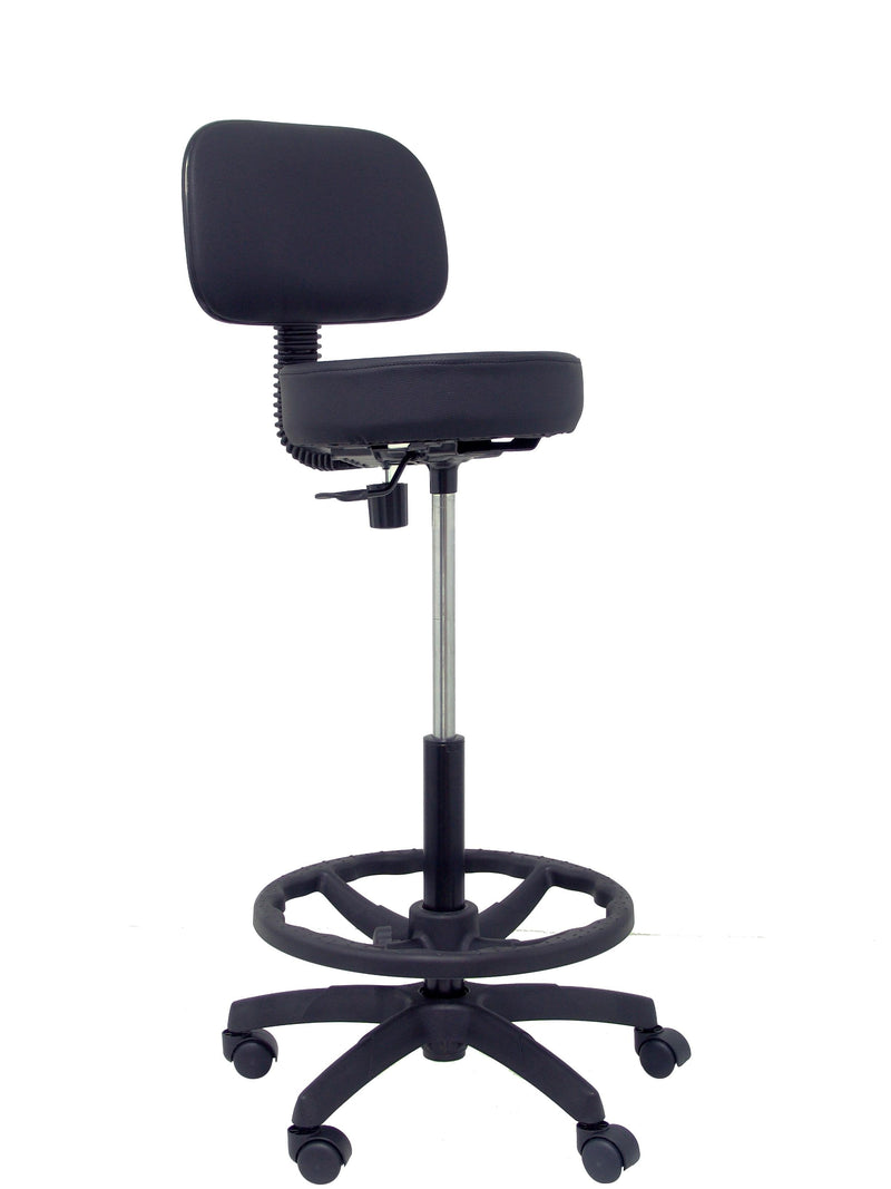 Taburete Llanos Similpiel Black T01CLSPNE