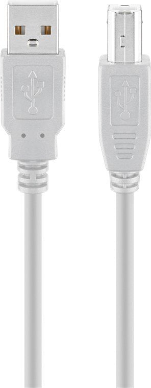 Goobay 68712 USB Cable 1,8M USB 2.0 USB a USB B Grey — image 1