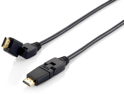 Equip HDMI Cable HDMI 2.0 High Speed With Ethernet 3M Connectors Pivotantes 180º 119363 — image 1