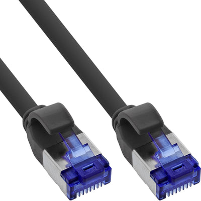 Inline® Network Cable Slim, CAT.6A, S/FTP, Tpe (lszh) Flexible, PoE, Black, 7.5M — image 1