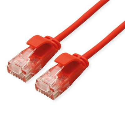 Roline Green UTP Network Cable CAT.6A (class Ea), Lsoh, Slim, Red 1,5M — image 1