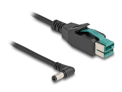 Delock 80611 Cable Poweredusb Male 12V a DC 5,5 X 2,5MM Male Sesgado 3M — image 1