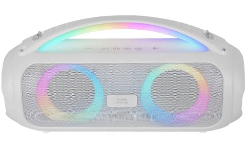 Mars Gaming Barra Sound Bluetooth RGB Ms-pulse RGB White 50W Rms/ Bluetooth 5.3, microSD, Aux-in, Fm/ Iluminac