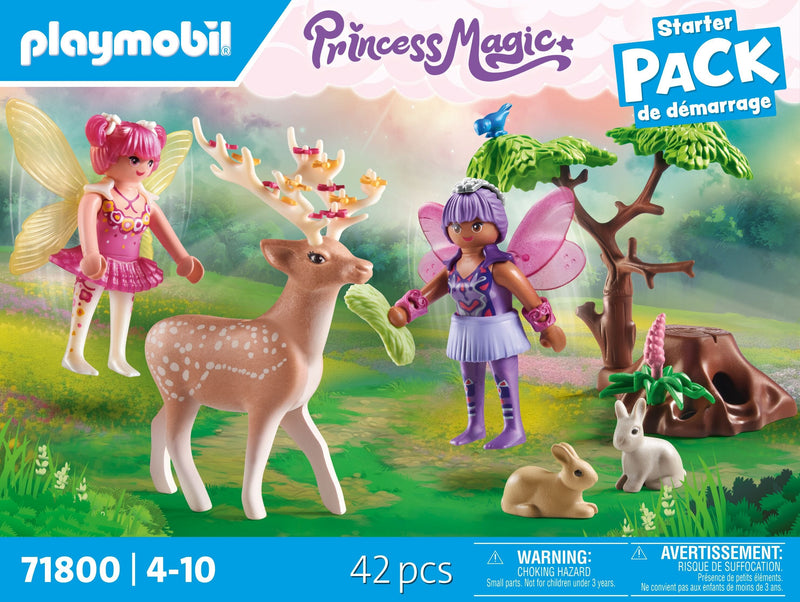 Playmobil Starter Pack Hadas Con Animales Bosque 71800