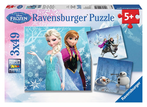 Ravensburger Winter Adventures 3 X 49 Pieces Puzzle Disney Frozen — image 1