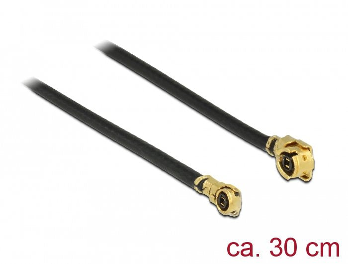 Delock 89649 Antenna Cable I-pex Inc., Mhf® I Male a I-pex Inc., Mhf® 4L Male 1,13 30CM