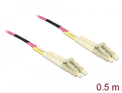 Delock Cable Fibre Optic Lc a Lc Multimode OM4 0,5M — image 1