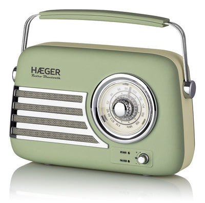 Haeger Radio Laptop Bluetooth Retro Green — image 1