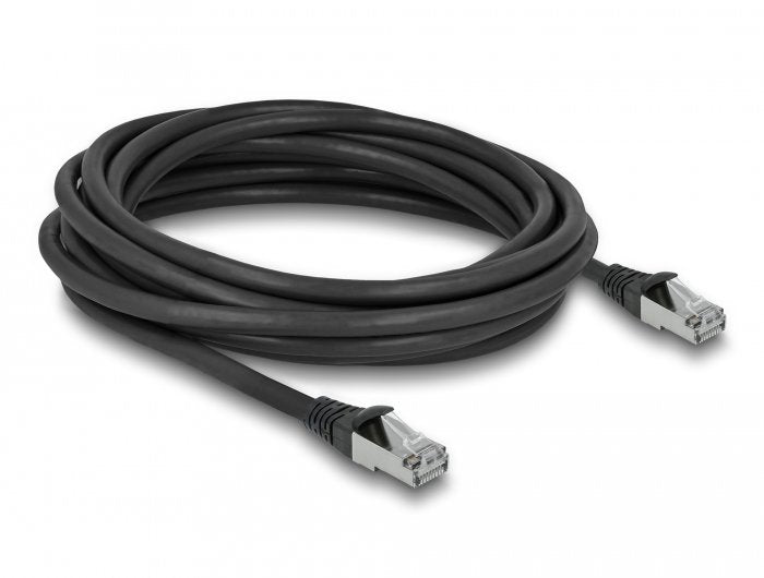 Delock RJ45 Network Cable CAT.6A S/FTP Pur Outdoor 5M Black