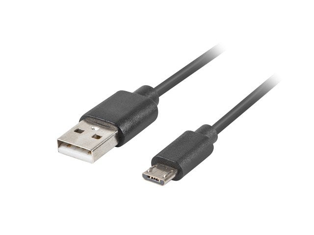 Lanberg Cable Quick Charge 3.0, USB Micro-b(m)-a(m) 3M Black