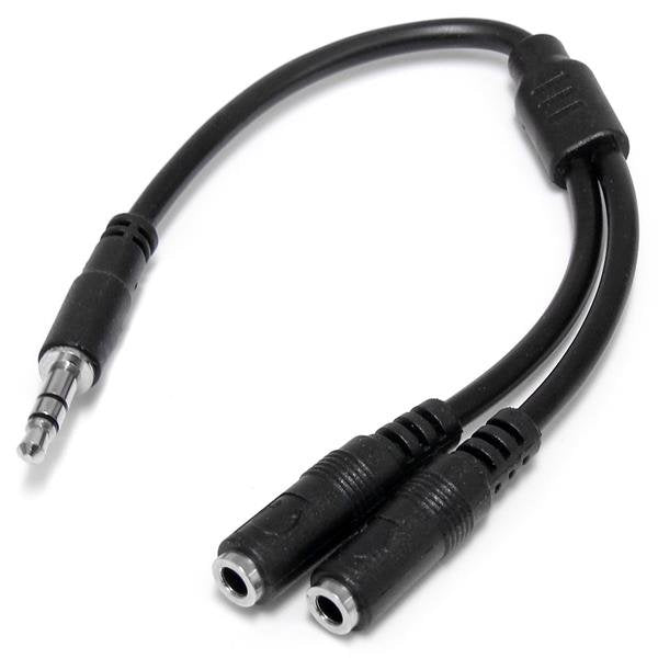 StarTech Adapter Divisor Splitte Jack 3.5M/H Black 0.20M MUY1MFFS