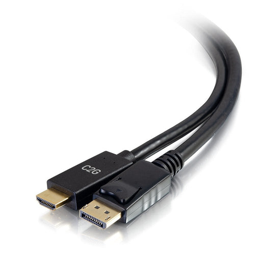 C2G 6FT DisplayPort To HDMI Cable DP To HDMI Adapter Cable DisplayPort 1.2A HDMI 1.4B 4K 30HZ M/M Cable Adapte — image 1