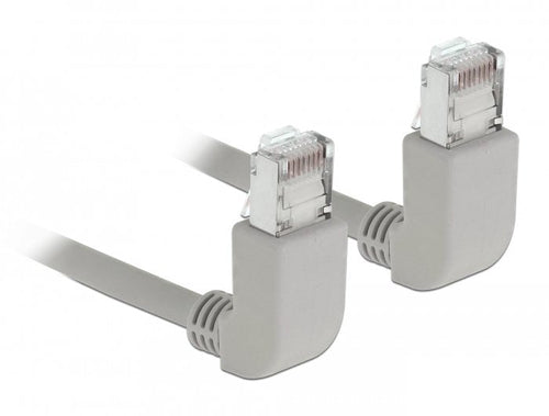 Delock Network Cable RJ45 CAT.6A S / FTP Acodado Arriba 0,5M — image 1