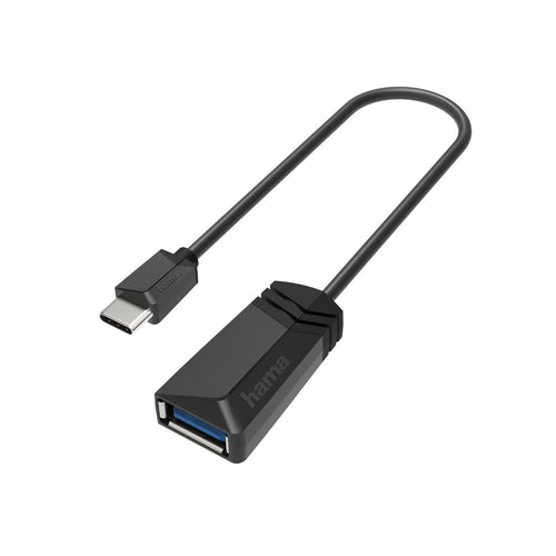 Hama Essential Adapter USB - USB-C Male - USB-A Male - 5 Gbit/S - Black — image 1