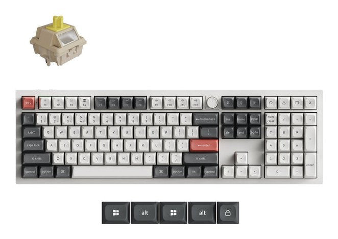 Keychron Keyboard Wrl Q6 Ultra/White Q6U-P4