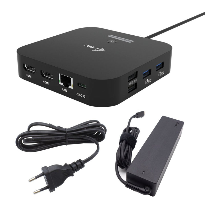 I-tec USB-C Dual HDMI Ds 2x HDMI 1XGLAN 2x USB-A 3.2 2x USB 2.0 1x USB-C GEN2 1x USB-C GEN1 1XAUDIO Mic Jack 1