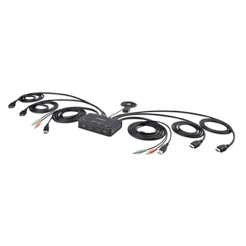 Switch KVM HDMI Cable Cpnt 2 Ports 4K 60HZ