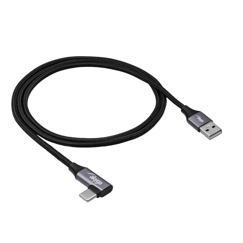Akyga USB Cable AK-USB-74 USB Type a M USB Type-c M Angle Ver. 2.0 60W 1M
