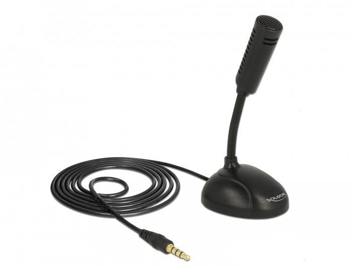 Delock Microphone Condensador Omnidirectional Jack 3,5MM Stereo