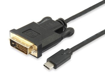 Equip Cable USB-C Male a DisplayPort DVI 24 + 1 1.8M Black 133468