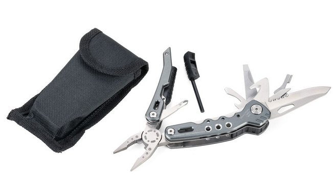 Troika Pliers TOL45/Gy Multiherramienta Keyring 14 Tools Grey