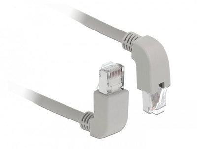 Delock 85854 Network Cable RJ45 CAT.5E Sf/UTP Acodado Hacia Arriba / Hacia Abajo 2M — image 1