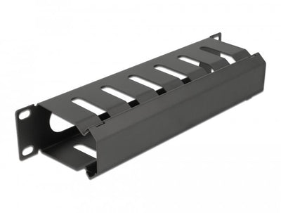 Delock 66843 Panel Gestión Cables 10? With Opening 1U Black — image 1