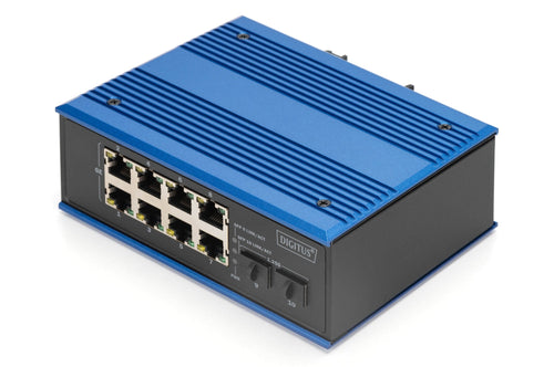 Digitus Switch Gigabit Ethernet PoE Industrial 8 + 2 Ports — image 1