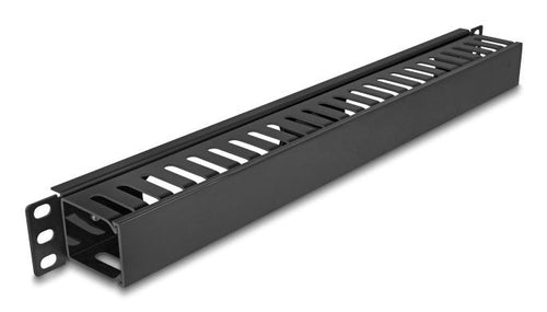 Delock 19? 1 He Organiser Cables Rangierpanel With 2 Aberturas Metal Plastic Black — image 1