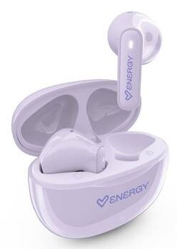 Energy Sistem Popbuds Headphones True Wireless - Bluetooth 6.0 - 20H Battery Life - Design Compacto - Lila