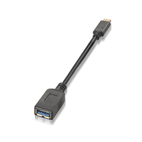 Aisens USB Cable 3.1 GEN1 5Gbps 3A - Type USB-C/m-a Female - 15CM - Black — image 1