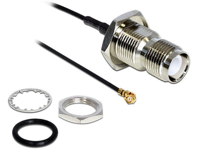 Delock Cable Antenna Rp-tnc Connector Female Assembly a I-pex Inc., Mhf® I Connector Male 1.37 20CM Protegido  — image 1