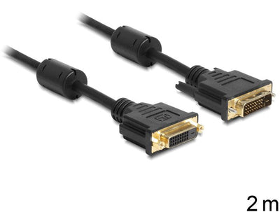 Delock Cable DVI (24 + 1) - DVI(24 + 1) M/H 2M Black — image 1