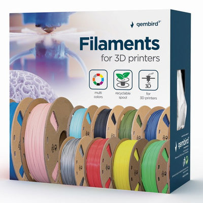 Gembird Filament Tpe Flexible Black 1,75MM 1KG — image 1