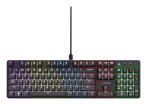 Trust Keyboard Gaming Gxt 871 Zora Mecanico RGB Colour Black — image 1