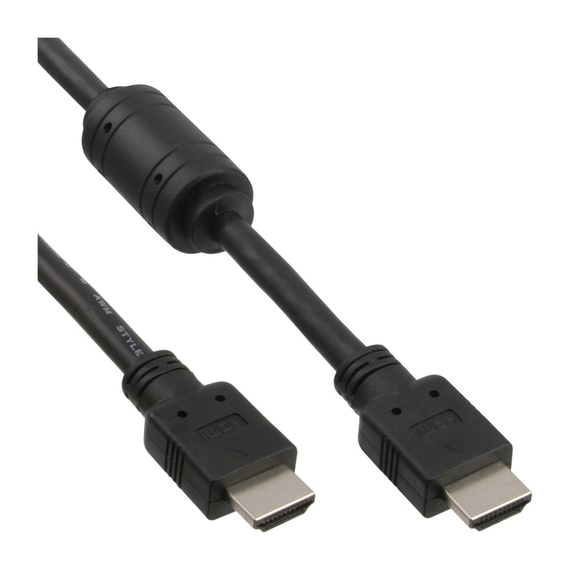 Inline HDMI Cable Male + Ferrita Black 1.5M