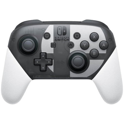 Nintendo Switch Pro Controller Super Smash Bros. Ultimate Edition Black Grey White Bluetooth Gamepad Analógico — image 1