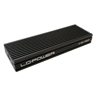 Lc-power LC-M2-C-MULTI M.2 SSD Gabinete (NVMe And Sata), USB 3.2 GEN.2X1, Black — image 1