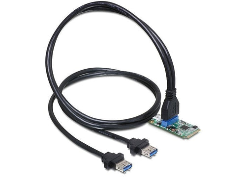 Delock Mini PCIE I Or PCIE Full Size 1 X 19 Pin USB 3.0 Pin Header — image 1