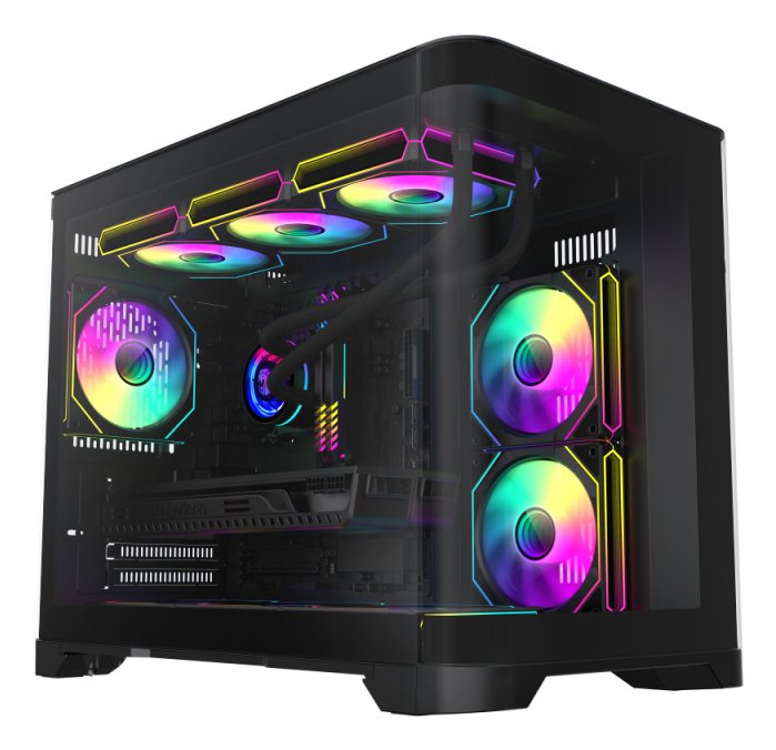 Gamemax PC Case Case Hype-m Bk ATX