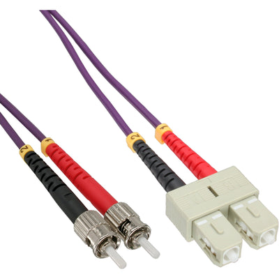 Inline Cable Duplex Fibre Optic Sc/St 50/125?M OM4 7.5M — image 1