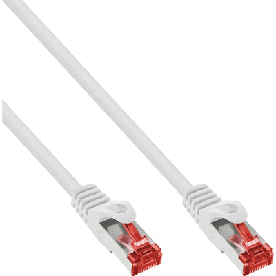 Inline 40 Pieces Bulk-pack Patch Cable S/FTP (pimf), CAT.6, 250MHZ, Pvc, Cca, White 2M — image 1