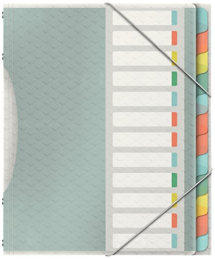 Esselte Clasificador Colour'ice 12 Separadores 266X320X20 Mm Polipropileno Colours Surtidos — image 1