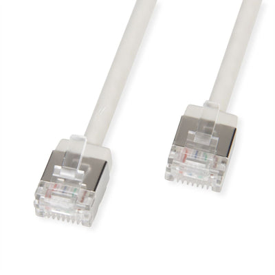 Roline U FTP Datacenter Network Cable CAT.6A (class Ea), Lsoh, Slim, Extra Kurzer Plug Grey 1M — image 1