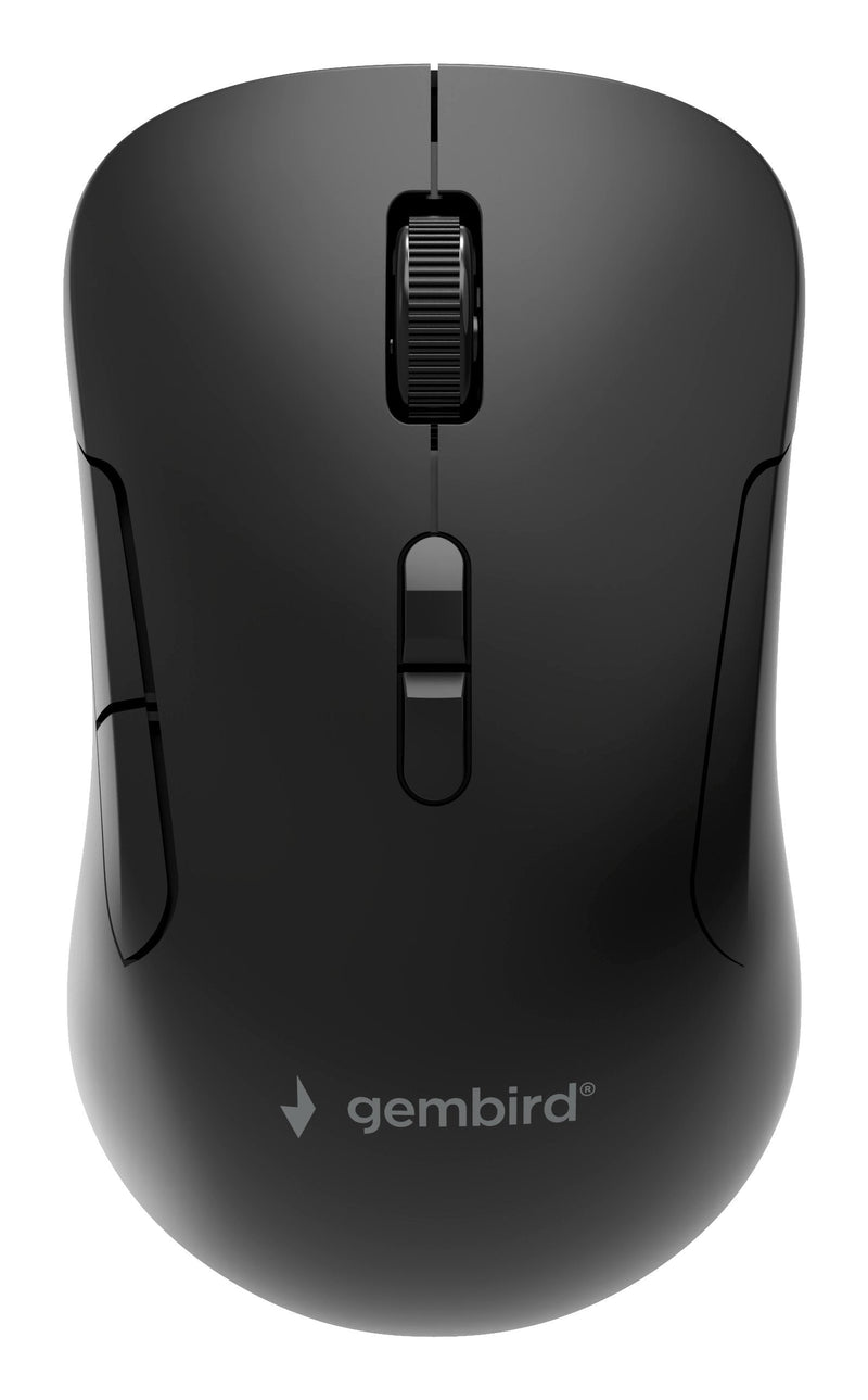 Gembird Mouse MUSW2-7B-01 Wireless Modo Dual (2,4G + Bluetooth), 1600 Dpi, 7 Buttons Black