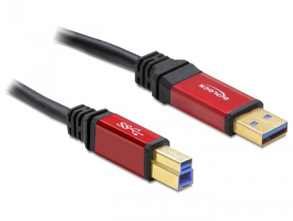 Delock USB Cable 3.0 Typ-a Male USB 3.0 Typ-b Male 2M Premium