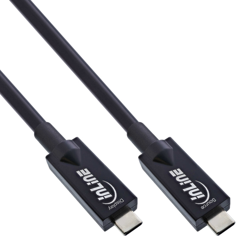 Inline® USB 3.2 GEN.2 Aoc Cable USB Type-c Male/Male Black 7.5M